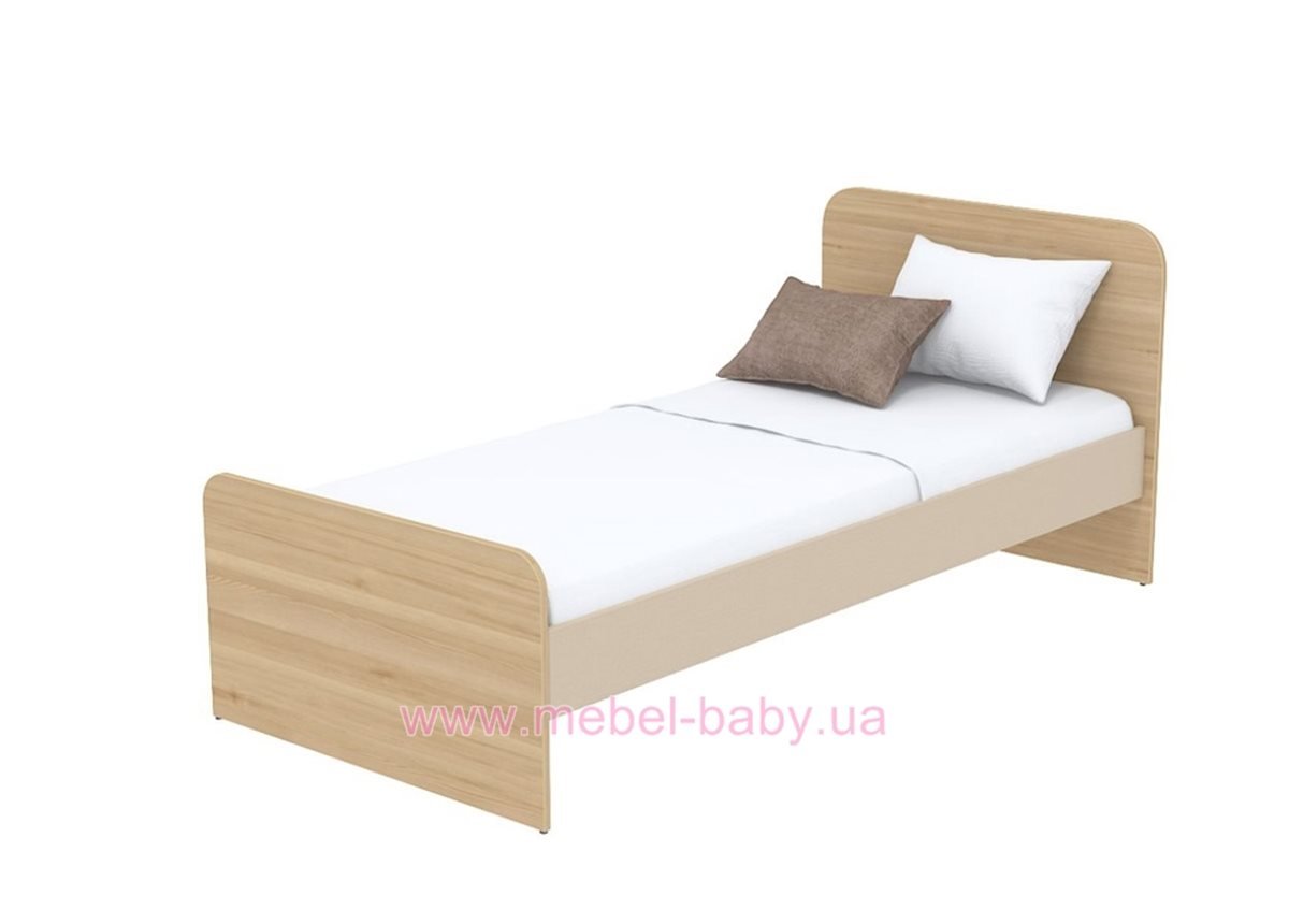 Кровать (матрас 900*2000) кв-11-1 Акварели Коричневые