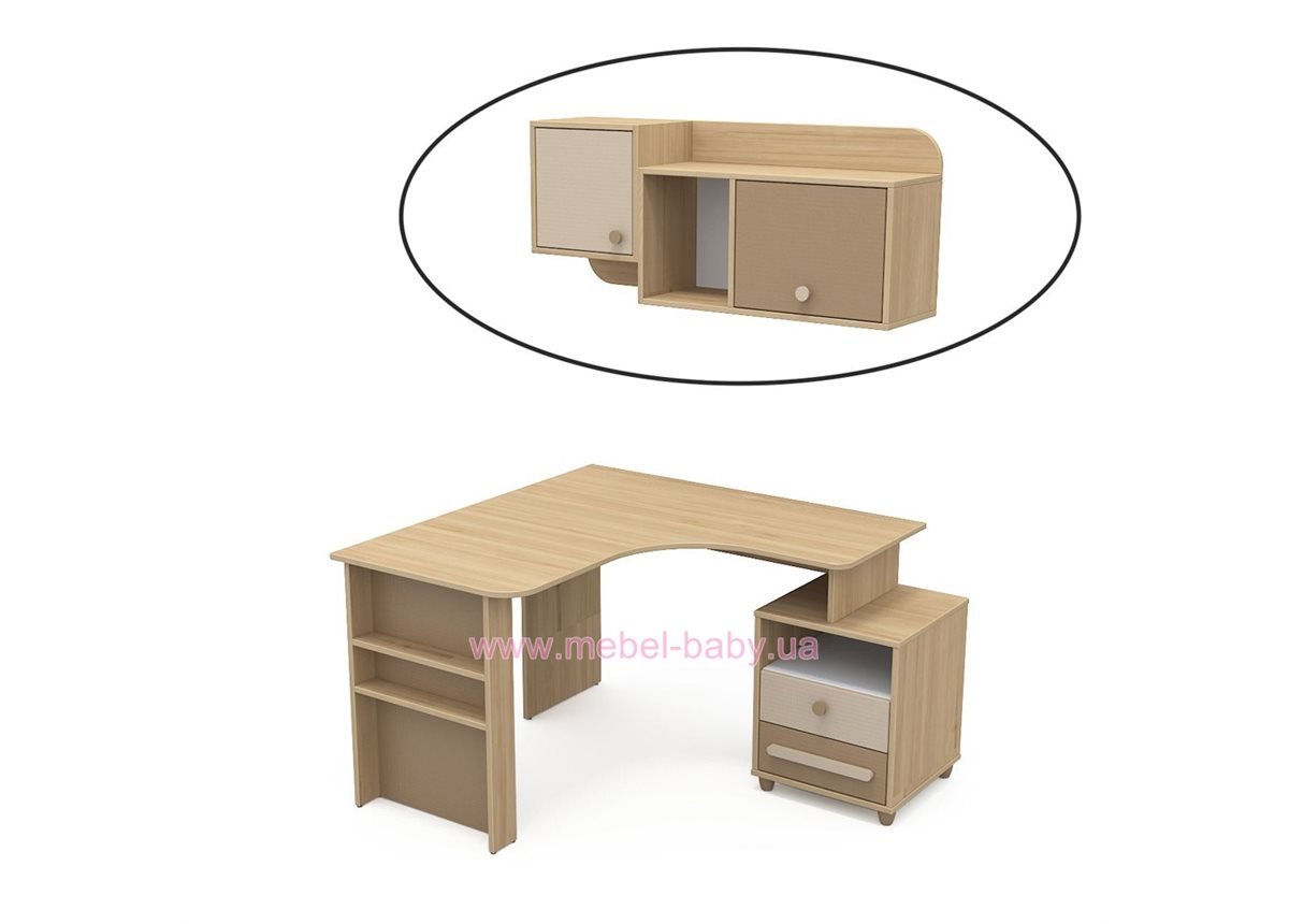 Навесная полка (большая) кв-19-2 Акварели Коричневые