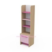 Книжный шкаф кв-05 Акварели Розовые