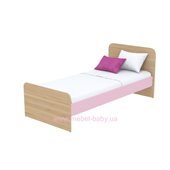 Кровать (матрас 900*2000) кв-11-1 Акварели Розовые