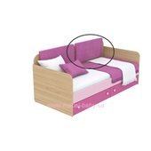 Мягкая накладка для кровати-дивана кв-11-3n Акварели Розовые