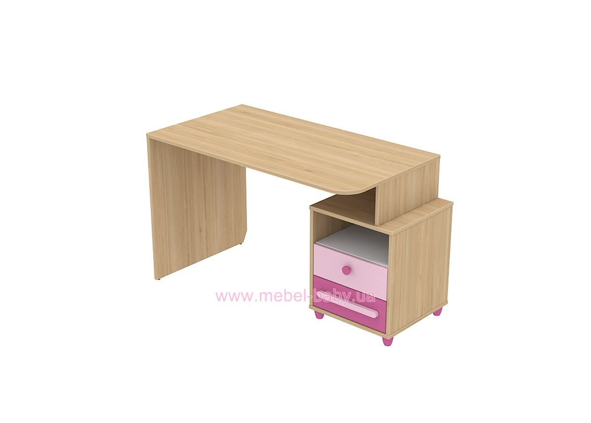 Письменный стол кв-08-1 Акварели Розовые
