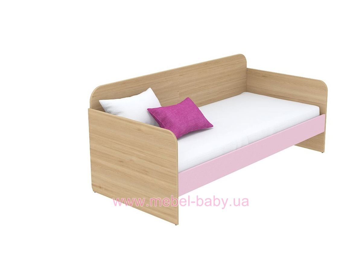 Кровать-диван (матрас 800*1800) кв-11-6 Акварели Розовые