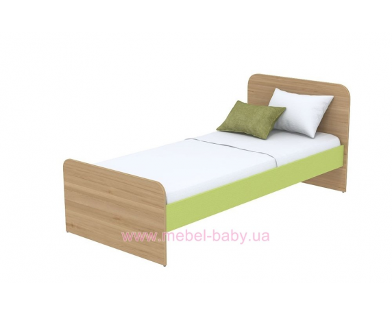 Кровать (матрас 800*1800) кв-11-8 зеленая