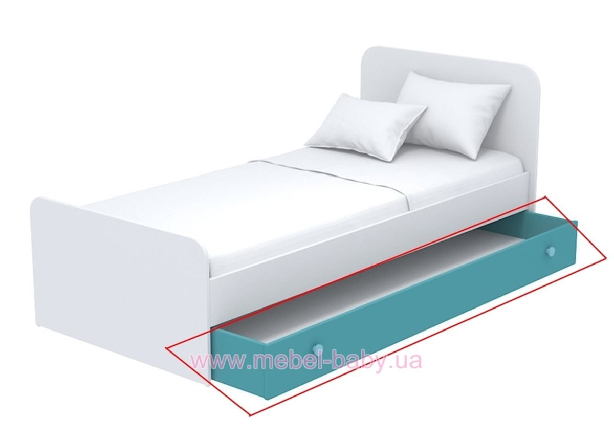 Выдвижной ящик большой кв-13-9 бирюзовый