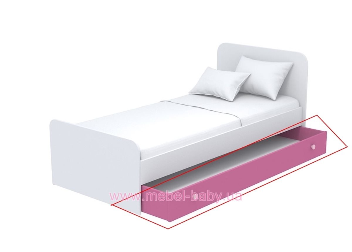 Выдвижной ящик большой кв-13-9 розовый